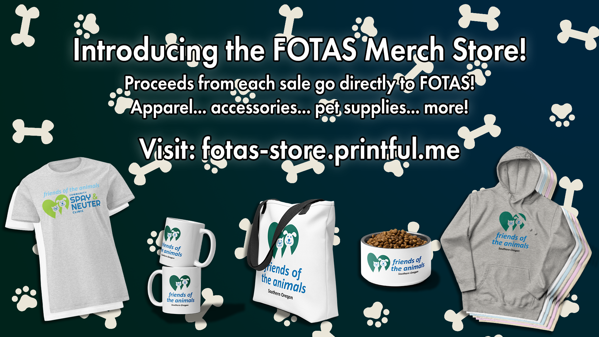FOTAS Merch Store Announce GFX